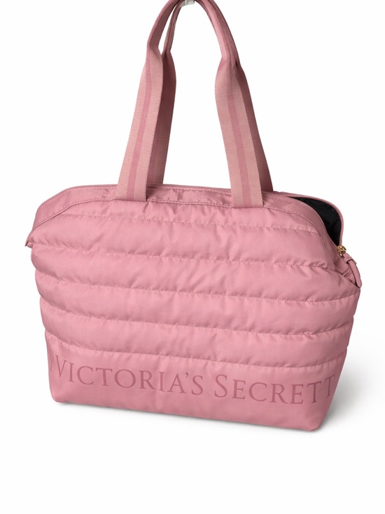 Victoria's Secret Handbags - Victoria's Secret Pink Quilted Puffer Tote